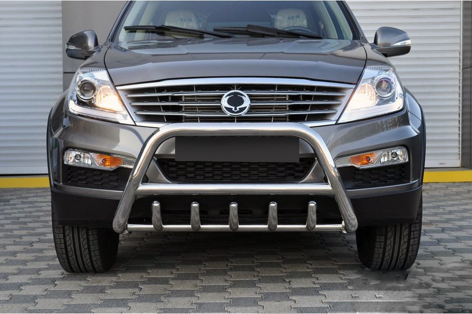 SsangYong Rexton I 2001–2017 Přední ochranný rám WT003 (nerez) Image