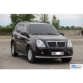Přední ochranný rám ST008 (nerez) SsangYong Rexton I 2001–2017 fotografie 2