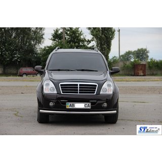 Přední ochranný rám ST008 (nerez) SsangYong Rexton I 2001–2017 fotografie 3