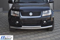 Suzuki Grand Vitara 2005–2017 Přední dvojitý nerezový ochranný rám 60/42 mm fotografie 5