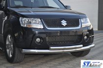 Suzuki Grand Vitara 2005–2017 Přední dvojitý nerezový ochranný rám 60/42 mm fotografie 7