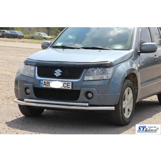 Přední dvojitý nerezový ochranný rám 60/42 mm Suzuki Grand Vitara 2005–2017 fotografie 2