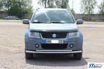 Suzuki Grand Vitara 2005–2017 Přední dvojitý nerezový ochranný rám 60/42 mm fotografie 10