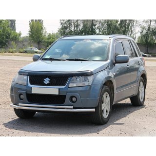 Přední dvojitý nerezový ochranný rám 60/42 mm Suzuki Grand Vitara 2005–2017 fotografie 1