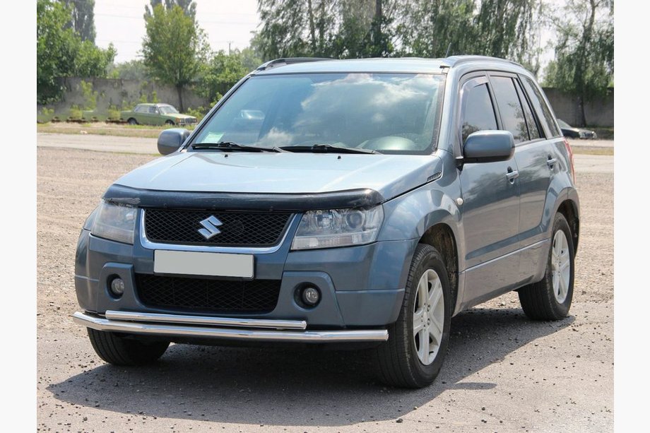 Suzuki Grand Vitara 2005–2017 Přední dvojitý nerezový ochranný rám 60/42 mm Image