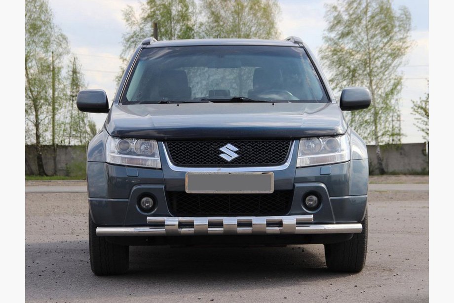 Suzuki Grand Vitara 2005–2017 Přední ochranná tyč ST015 (nerez) Image