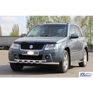 Přední ochranná tyč ST015 (nerez) Suzuki Grand Vitara 2005–2017 fotografie 2