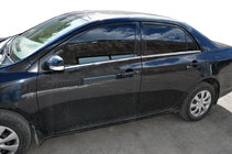 Toyota Corolla 2007–2013 Vnější okenní lišty (4 ks, nerez) Carmos - turecká ocel fotografie 1
