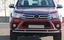 Toyota Hilux 2015– Přední ochranný rám ST018 (nerez) fotografie 6