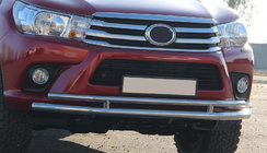Toyota Hilux 2015– Přední ochranný rám ST018 (nerez) fotografie 7