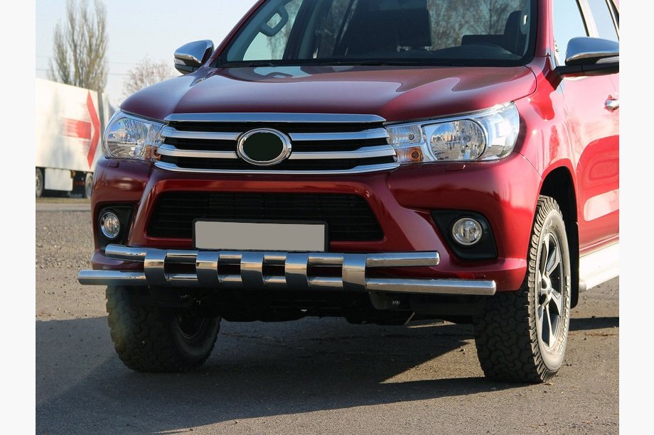 Toyota Hilux 2015– Přední ochranný rám ST015 (nerez) Image