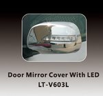 Toyota Rav 4 2006–2013 Chromované kryty zpětných zrcátek s LED (2 ks, plast) fotografie 1