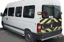 Nissan Interstar 2002–2010 Zadní ochranný oblouk AK002 (nerez) fotografie 1