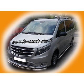 Přední ochranný rám ST014 (nerez) Mercedes Vito/V-class W447 2014– fotografie 2