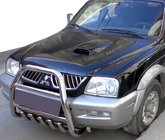 Mitsubishi L200 1996–2006 Přední ochranný rám QT007 (nerez) fotografie 1