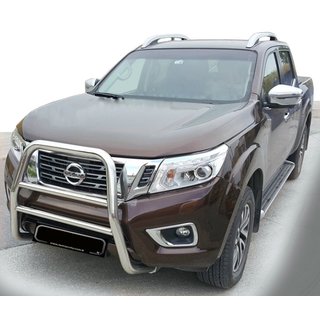 Přední ochranný rám WT018 (nerez) Nissan Navara/NP300 2016–