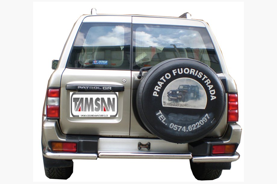Nissan Patrol Y61 1997–2011 Zadní ochranný rám AK005-1 (nerez) Image
