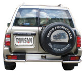 Nissan Patrol Y61 1997–2011 Zadní ochranný rám AK005-1 (nerez) fotografie 1