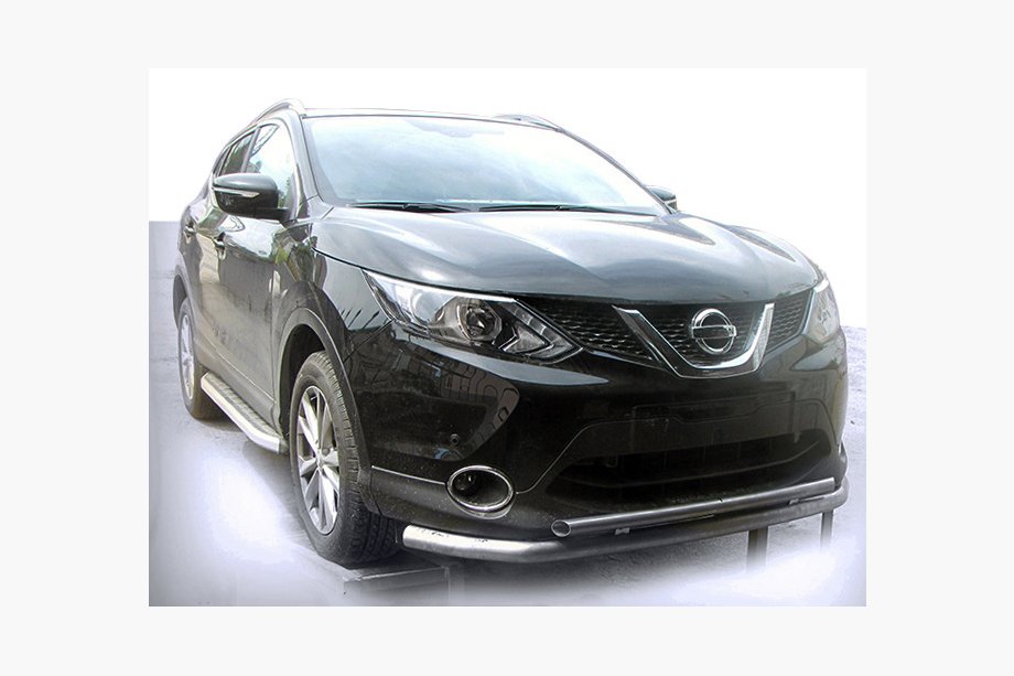 Nissan Qashqai 2014–2021 Přední ochranný rám ST014 (nerez) Image