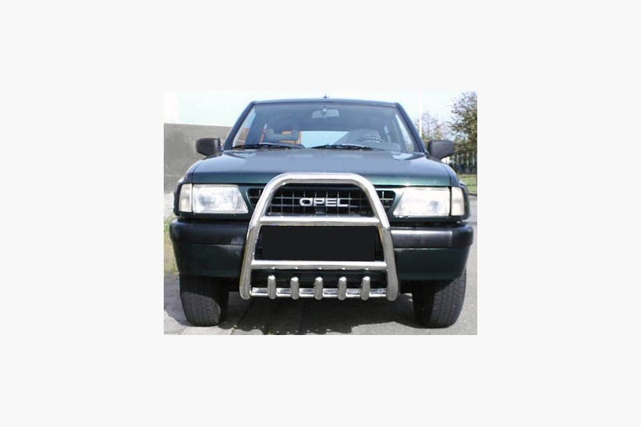 Opel Frontera 1991–1998 Přední ochranný rám QT007 (nerez) Fotografie 1