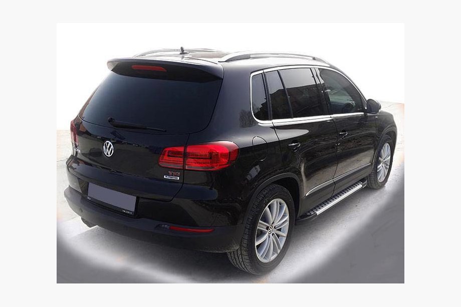 Volkswagen Tiguan 2007–2016 Boční nášlapy Allmond Grey (2 ks, hliník) Image