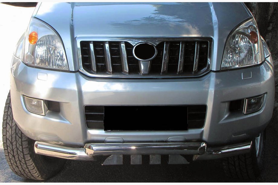Toyota Land Cruiser Prado 120 2002–2009 Přední ochranný oblouk ST012 (nerez) Image