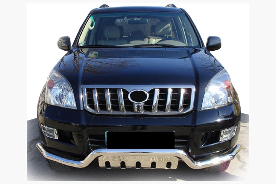 Toyota Land Cruiser Prado 120 2002–2009 Přední ochranný rám ST013 (nerez) Image
