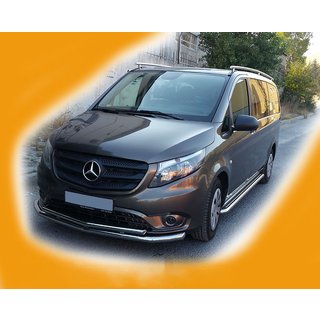 Přední ochranný rám ST014 (nerez) Mercedes Vito/V-class W447 2014– fotografie 3