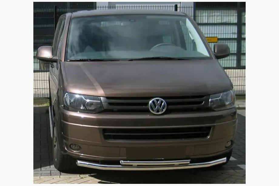 Volkswagen T5 2010–2015 Přední ochranný rám dvojitý 60/48 mm (nerez) Fotografie 1