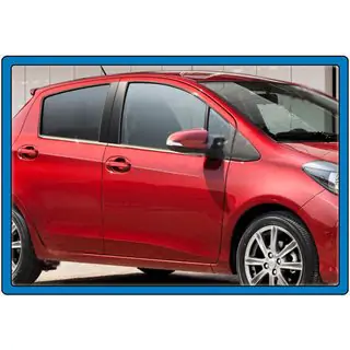 Nerezové lišty oken (sada 4 ks) Toyota Yaris 2010–2020 fotografie 3