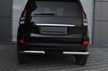 Toyota Land Cruiser Prado 120 2002–2009 Zadní rohy AK003 (2 ks, nerez) fotografie 4
