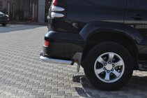 Toyota Land Cruiser Prado 120 2002–2009 Zadní rohy AK003 (2 ks, nerez) fotografie 6