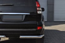 Toyota Land Cruiser Prado 120 2002–2009 Zadní rohy AK003 (2 ks, nerez) fotografie 7