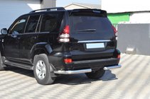 Toyota Land Cruiser Prado 120 2002–2009 Zadní rohy AK003 (2 ks, nerez) fotografie 8