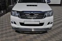 Toyota Hilux 2006–2015 Přední ochranný rám ST017 (nerez) fotografie 5