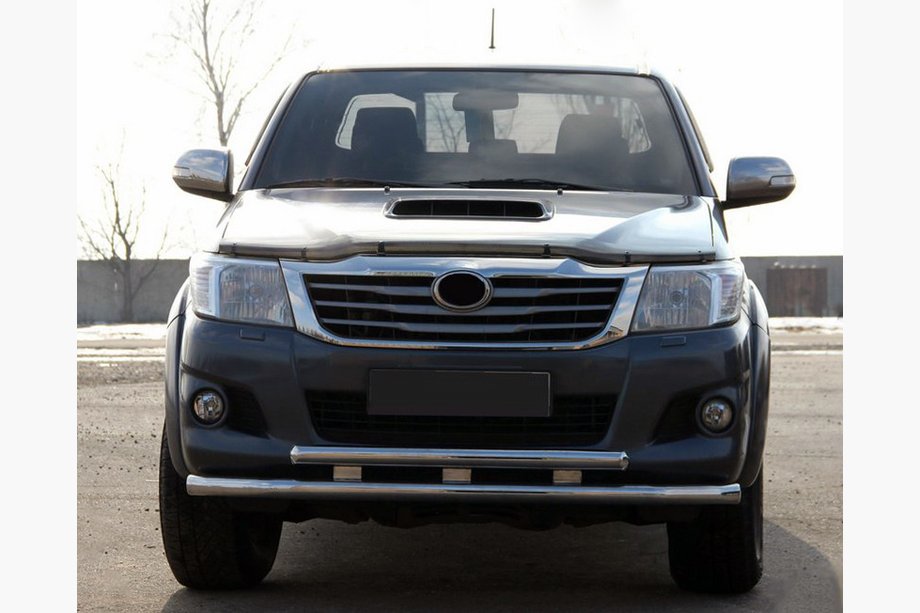 Toyota Hilux 2006–2015 Přední ochranný rám ST014 (nerez) Fotografie 1