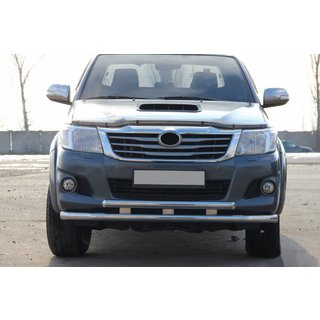 Přední ochranný rám ST014 (nerez) Toyota Hilux 2006–2015 fotografie 3