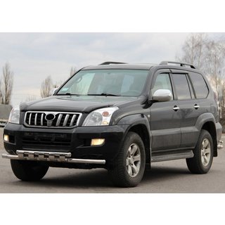 Přední ochranný rám ST015 (nerez) Toyota Land Cruiser Prado 120 2002–2009 fotografie 1