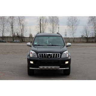 Přední ochranný rám ST015 (nerez) Toyota Land Cruiser Prado 120 2002–2009 fotografie 2