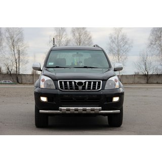 Přední ochranný rám ST015 (nerez) Toyota Land Cruiser Prado 120 2002–2009 fotografie 3