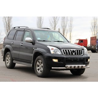 Přední ochranný rám ST015 (nerez) Toyota Land Cruiser Prado 120 2002–2009 fotografie 4