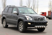 Toyota Land Cruiser Prado 120 2002–2009 Přední ochranný rám ST015 (nerez) fotografie 4