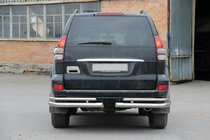 Toyota Land Cruiser Prado 120 2002–2009 Zadní dvojité rohy AK003-1 (2 ks, nerez) fotografie 5