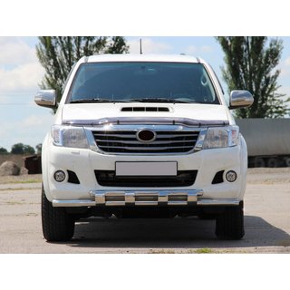 Přední ochranný rám ST015 (nerez) Toyota Hilux 2006–2015 fotografie 1