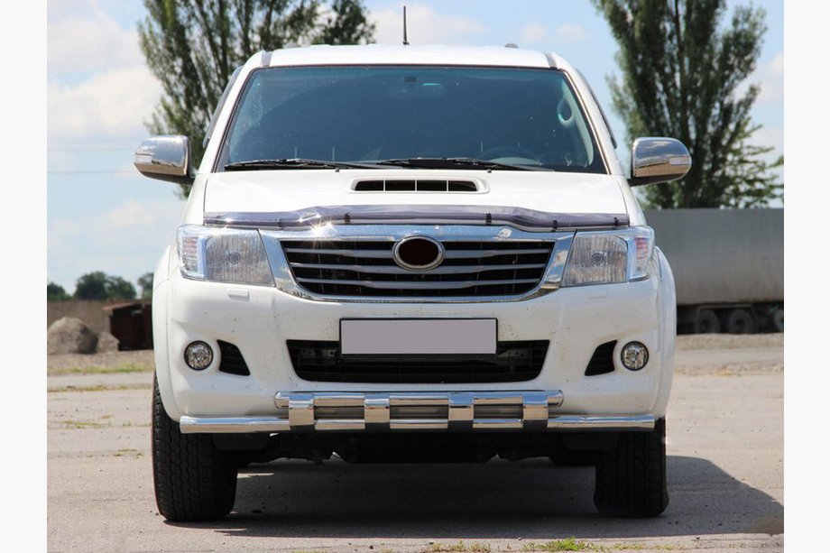 Toyota Hilux 2006–2015 Přední ochranný rám ST015 (nerez) Image