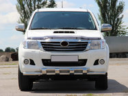 Toyota Hilux 2006–2015 Přední ochranný rám ST015 (nerez) fotografie 1
