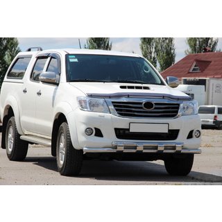Přední ochranný rám ST015 (nerez) Toyota Hilux 2006–2015 fotografie 3