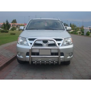 Přední ochranný rám QT007 (nerez) Toyota Hilux 2006–2015 fotografie 3