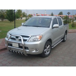 Přední ochranný rám QT007 (nerez) Toyota Hilux 2006–2015 fotografie 2