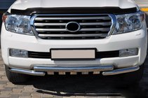 Toyota Land Cruiser 200 2007–2021 Přední ochranný rám ST015 (nerez) fotografie 2